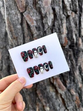 👻Ghost Garden Press-On Nails